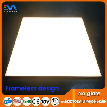 50W led panel light frameless led 620x620 ceiling panel light with ce rohs ip54 3 years warranty